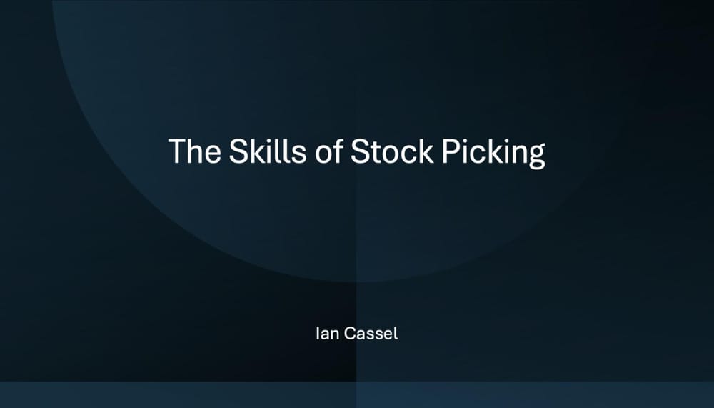 The Skills of Stock Picking