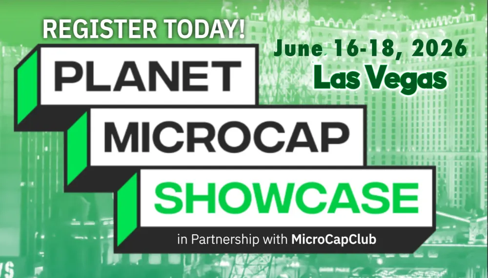 REGISTER TODAY - Planet MicroCap Las Vegas 2026