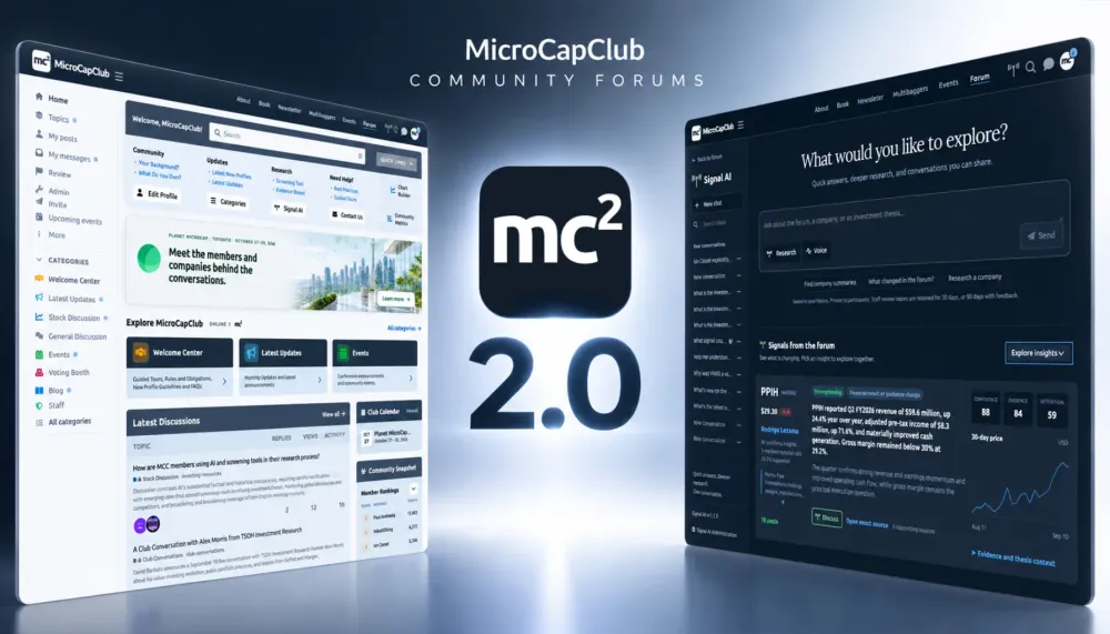 The New MicroCapClub Platform is Launching Soon