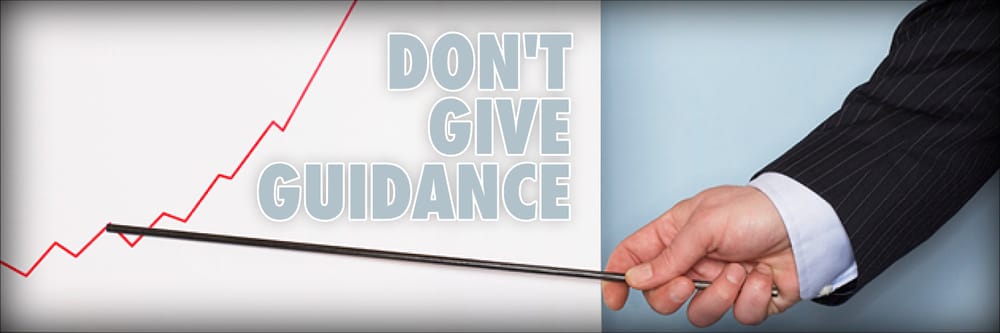 Don't Give Guidance
