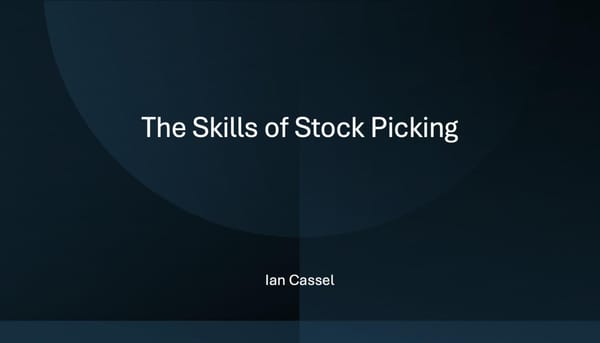 The Skills of Stock Picking