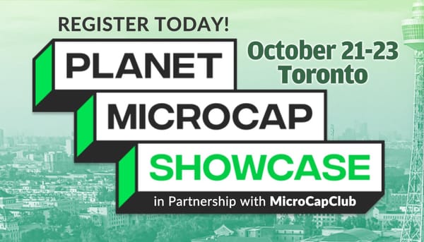 REGISTER TODAY - Planet MicroCap Toronto in Partnership with MicroCapClub