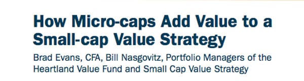 How Microcaps Add Value to a Smallcap Value Strategy