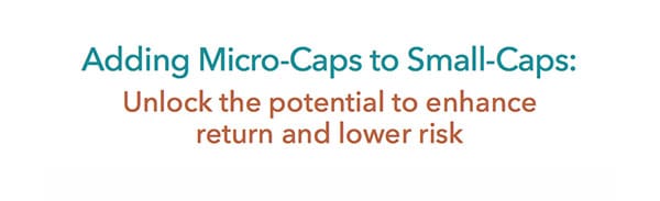 Adding Micro-Caps to Small-Caps: Unlock the Potential to Enhance Return and Lower Risk