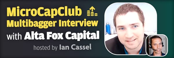 Multibagger Interview with Alta Fox Capital