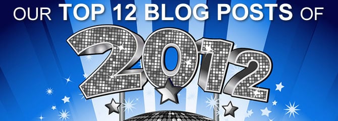 Top 12 Most Viewed Blog Posts of 2012