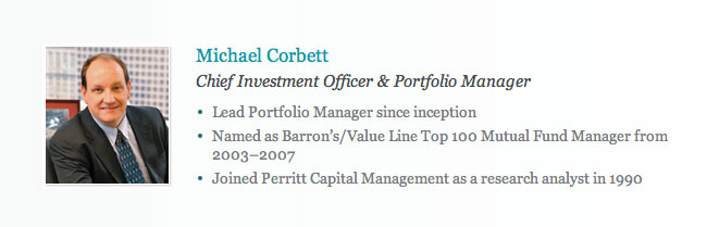 Interview with Portfolio Manager Michael Corbett of Perritt Capital Management