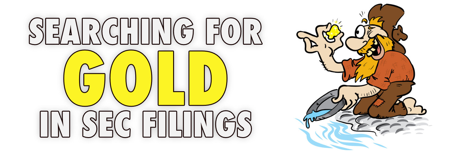 Searching for Gold in SEC Filings