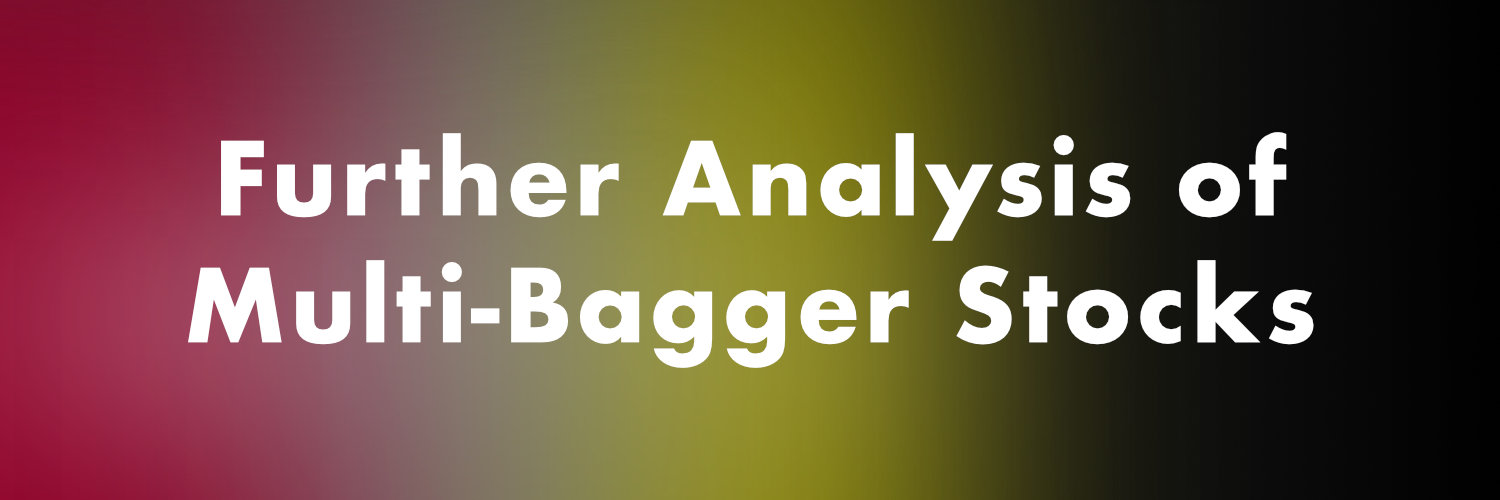 Further Analysis of Multi-Bagger Stocks